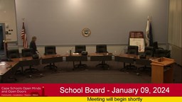 Thumbnail image for School Board - January 9, 2024