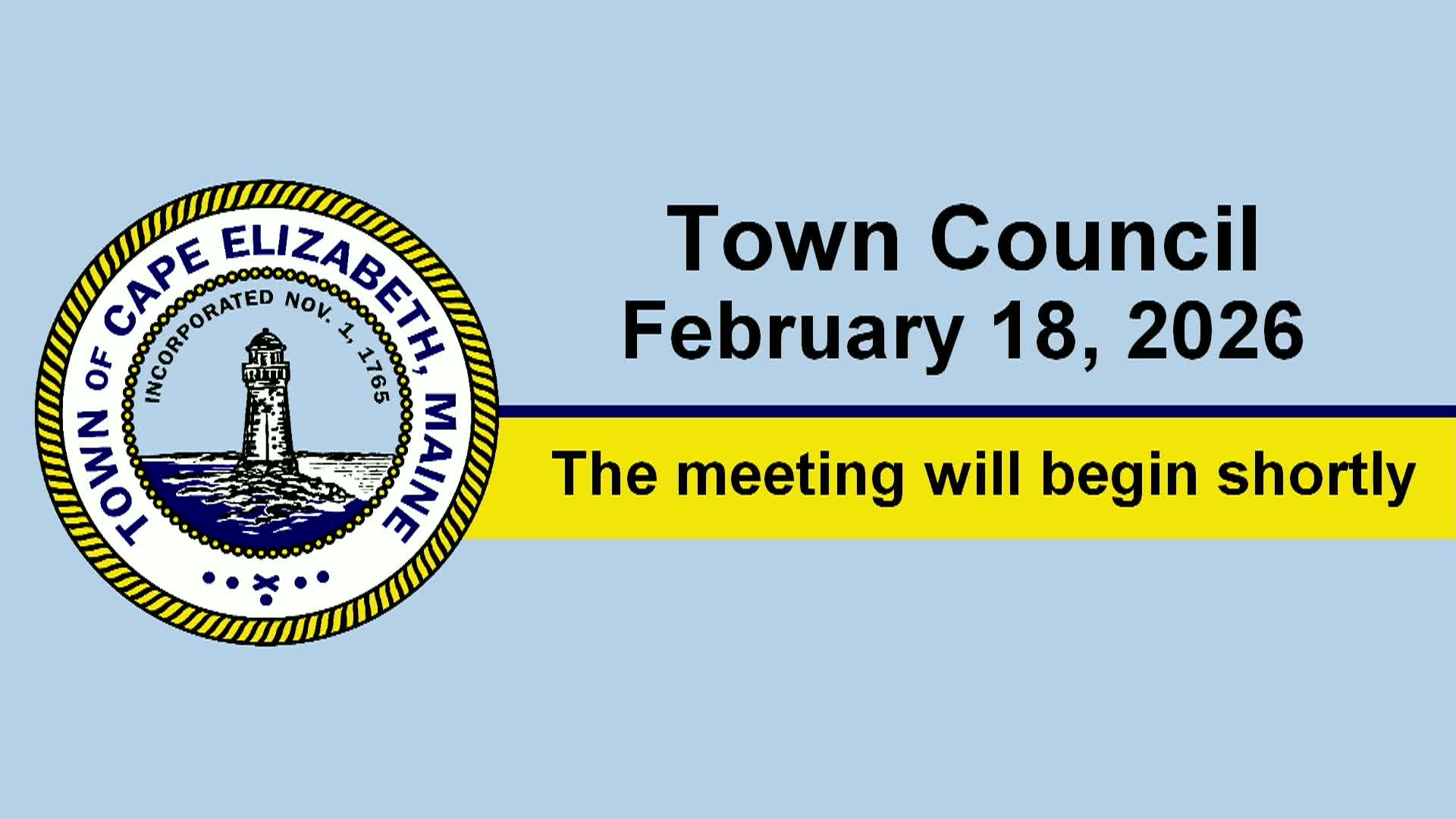 Thumbnail image for Town Council Workshop & Meeting - February 18, 2026