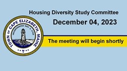 Thumbnail image for Housing Diversity Study Committee - December 4, 2023