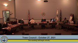 Thumbnail image for Town Council Workshop October 27, 2021