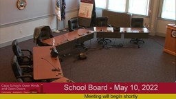 Thumbnail image for School Board - May 10, 2022