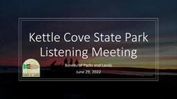 Thumbnail image for Kettle Cove Redevelopment Project Public Meeting - June 29, 2022
