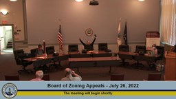 Thumbnail image for Board of Zoning Appeals - July 26, 2022