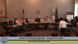 Thumbnail image for Board of Zoning Appeals - August 23, 2022