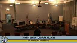 Thumbnail image for Town Council - October 12, 2022